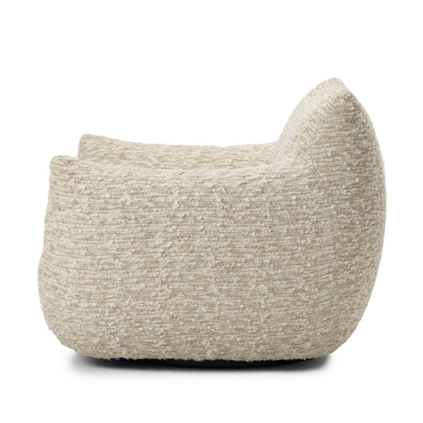 Margot Swivel Chair In Solema Cream