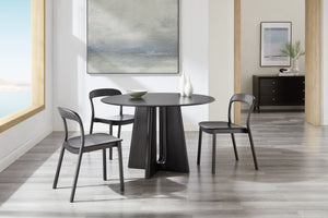 Hanna Chair Bamboo seat, Caviar