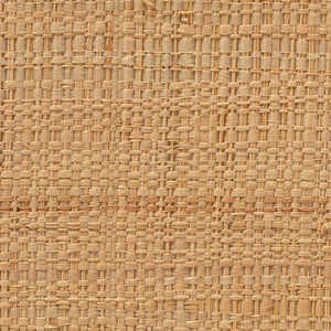 Wonderland Scalloped Small Decorative Raffia Tray, Natural