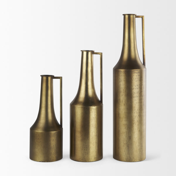 Aubrey  Large 24.0H Gold Iron Jug Vase