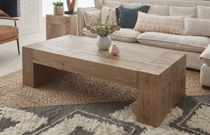 Bristol Solid Wood Coffee Table in Cafe Brown