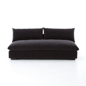 Grant Armless Sofa-Henry Charcoal