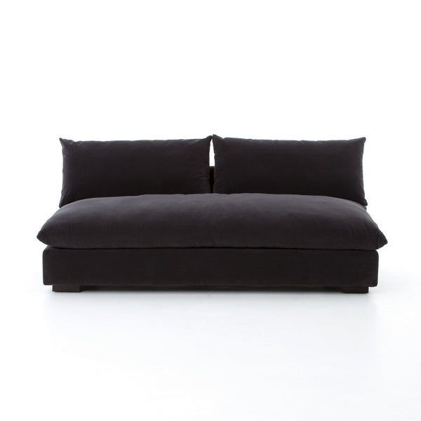 Grant Armless Sofa-Henry Charcoal