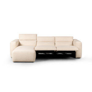 Radley Power Recliner 3-Piece Sectional W/ Chaise - Antigo Natural