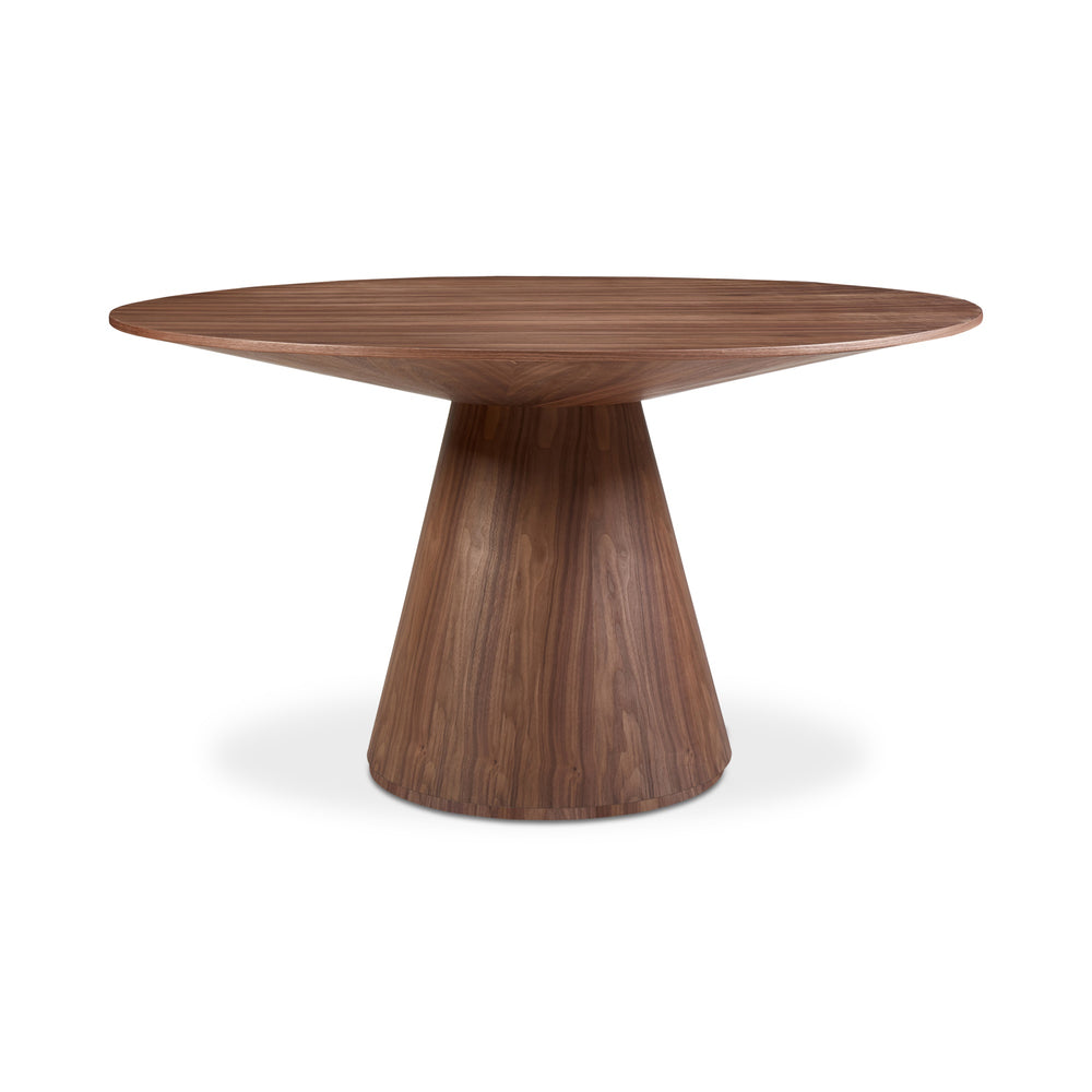 Moe's Otago Round Dining Table 54" Walnut Brown