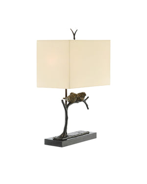 Sparrow Table Lamp In Bronze & Black
