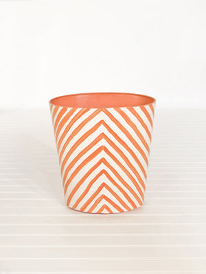 OVAL WASTEBASKET ZEBRA