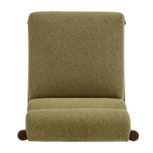 Micah Boucle Dining Side Chair, Palladian Green