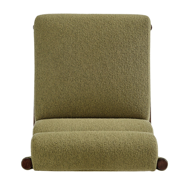 Micah Boucle Dining Side Chair, Palladian Green