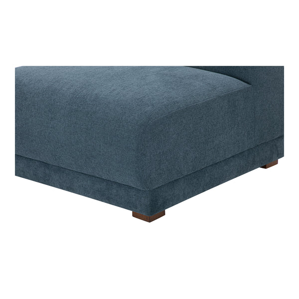 Moe's Fraser Slipper Chair in Deep Blue