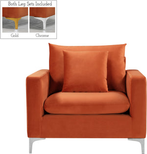 Lucy Chair In Cognac Velvet