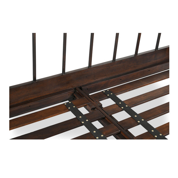Moe's Vivian King Bed in Dark Brown