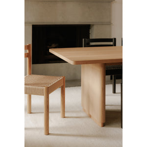 Moe's Round Off Small Dining Table in Natural Oak