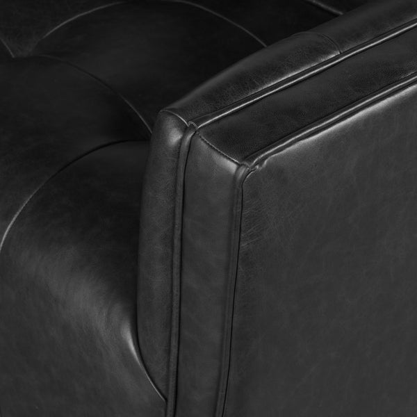 Kiera Swivel Chair In Sonoma Black