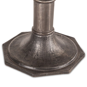 Steampunk 48-Inch Round Marble and Cast Iron Table