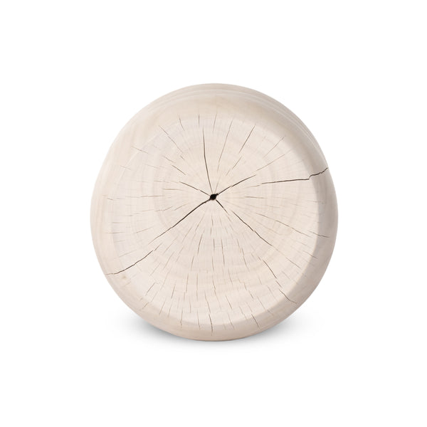 Pagoda End Table In Ivory