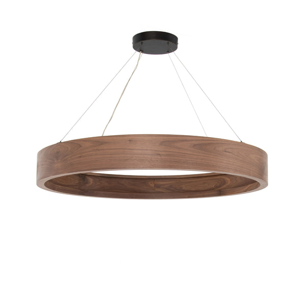 Baum Chandelier In Dark Walnut