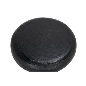 Samson Stool/Side Table, Black Burnt Resin