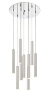 Forest 9 Light Island/Billiard in Chrome Finish