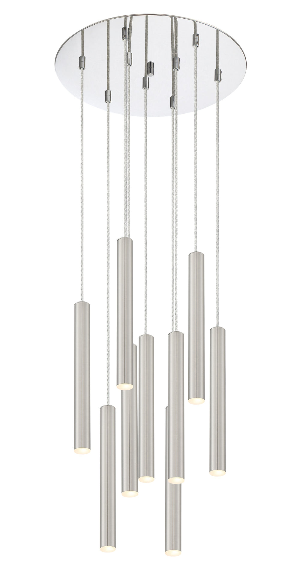 Forest 9 Light Island/Billiard in Chrome Finish