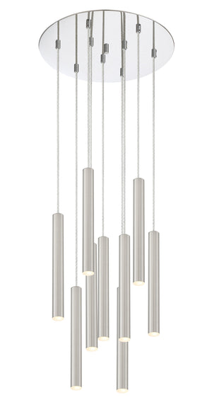 Forest 9 Light Island/Billiard in Chrome Finish