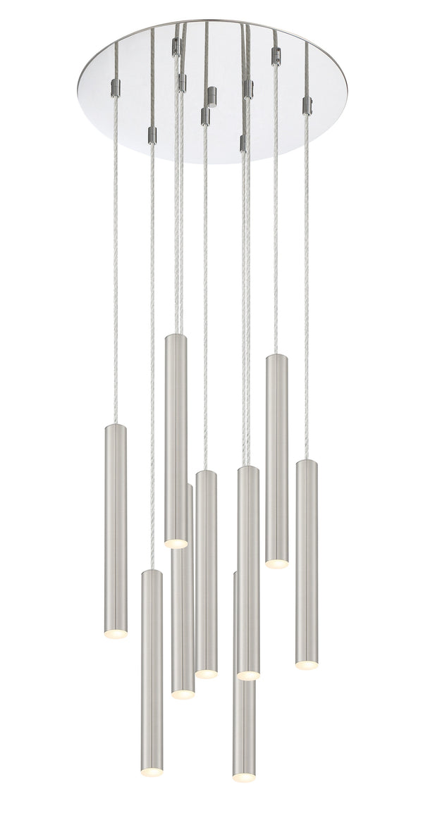 Forest 9 Light Island/Billiard in Chrome Finish