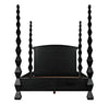 Brancusi Bed, Eastern King, Hand Rubbed Black