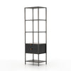 Trey Bookshelf in Black Wash Poplar