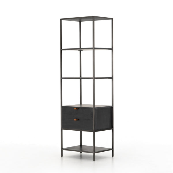 Trey Bookshelf in Black Wash Poplar