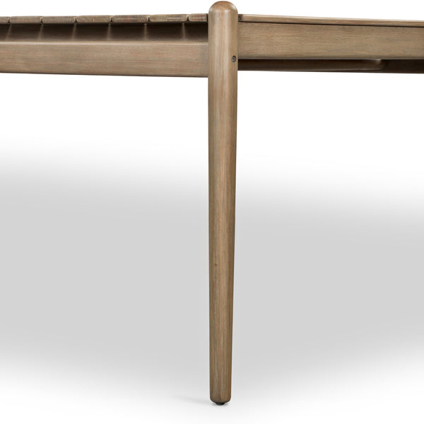 ROSEN OUTDOOR DINING TABLE 81" IN EUCALYPTUS