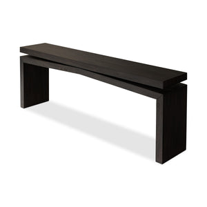 Matthes Console Table in Smoked Black