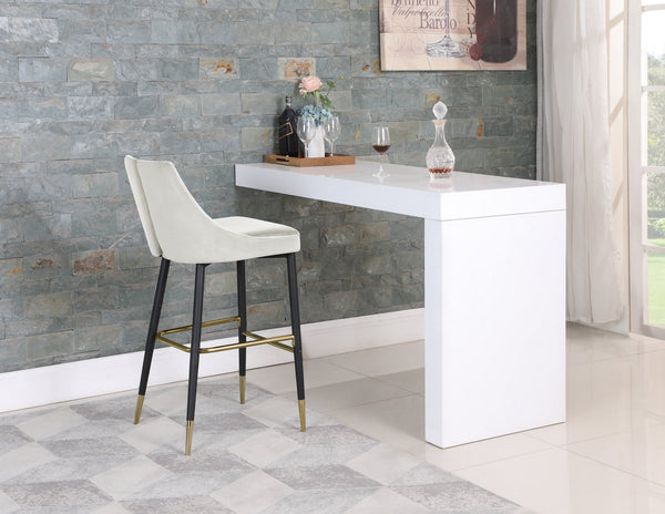 Colin Stool In Cream Velvet