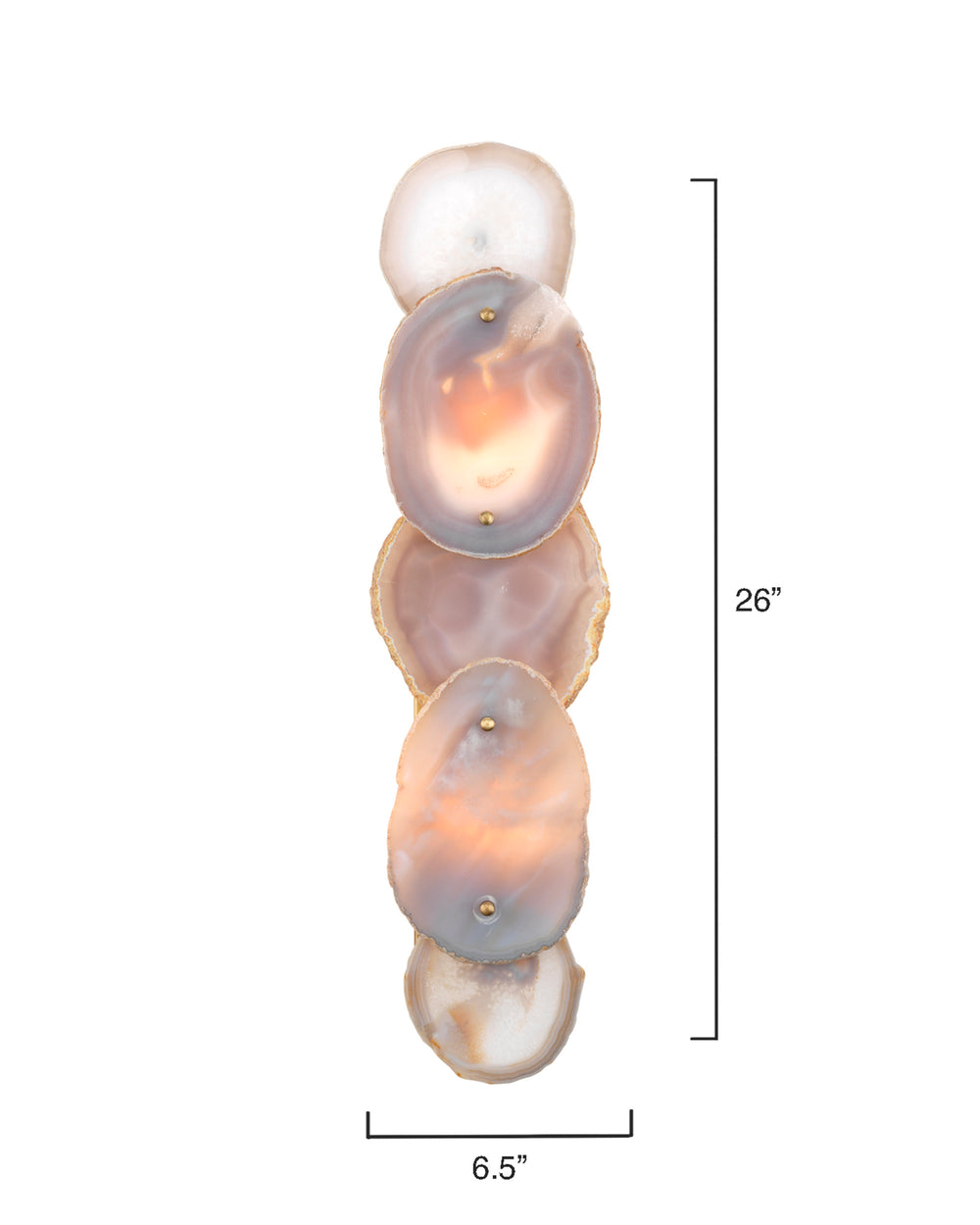 Trinity Wall Sconce, Agate