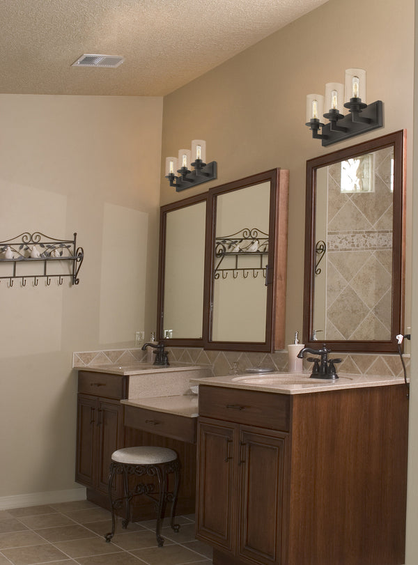 Savannah 3 Light Vanity in Bronze Finish