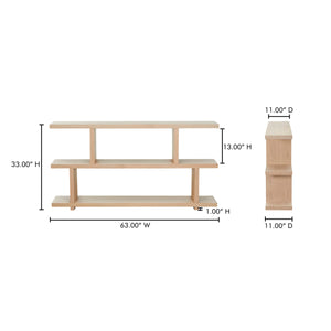 Moe's Miri Small Shelf Oak Veneer