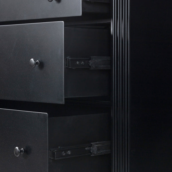 Lendon 6 Drawer Dresser in Black