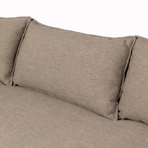 Andre Outdoor Sofa 96" in Alessi Fawn