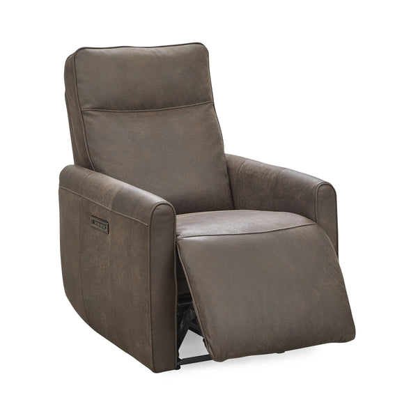 Vivica Leather Power Recliner - Dark Brown