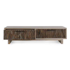 Anton Solid Wood Rectangle Coffee Table with Storage