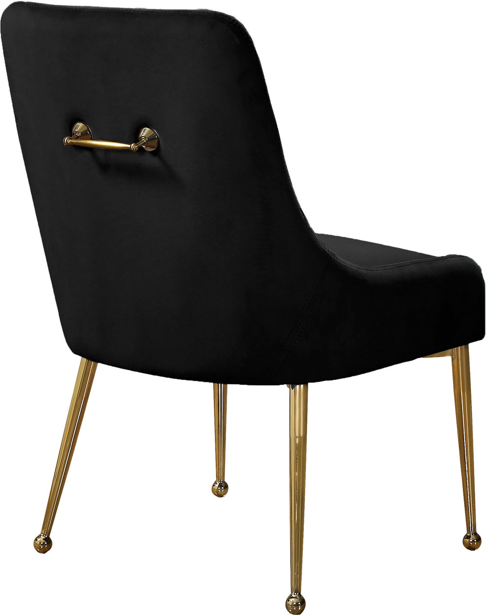 Irvin Dining Chair In Black Velvet