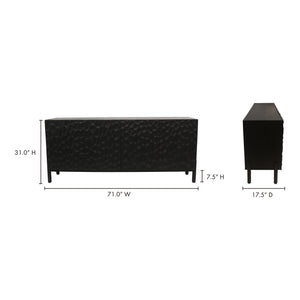 Misaki Sideboard in Black Oak Finish