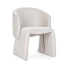 Halstead Upholstered Dining Chair with Barrell Back - Natural