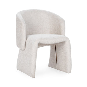 Halstead Upholstered Dining Chair with Barrell Back - Natural