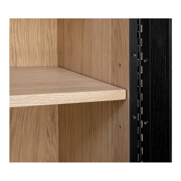 Moe's Charlotte Tall Cabinet with Glass Doors