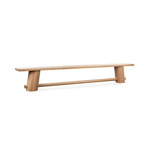 Foundation Solid Wood Counter Bench - Light Oak