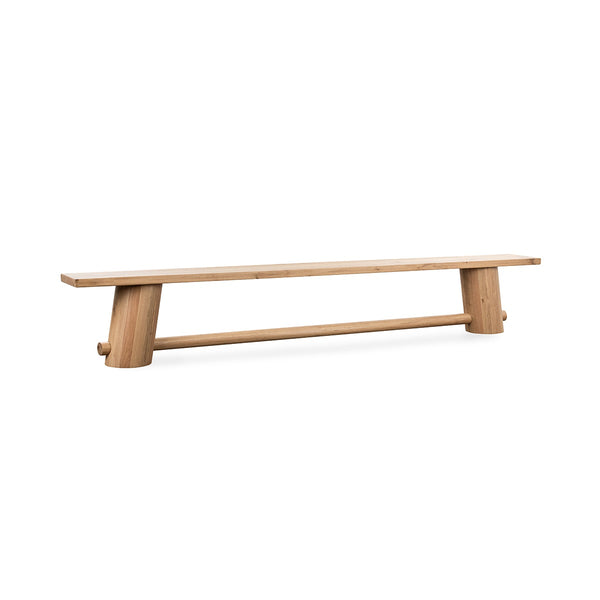 Foundation Solid Wood Counter Bench - Light Oak