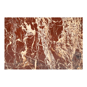 Rosa Accent Table in Rosso Levanto Marble