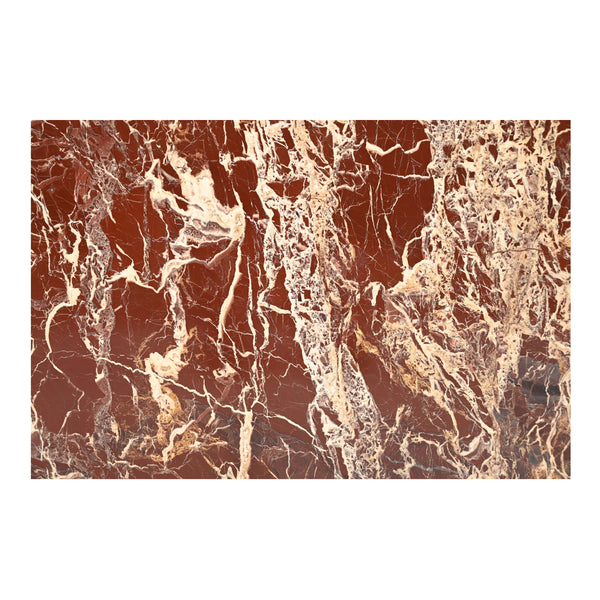 Rosa Accent Table in Rosso Levanto Marble