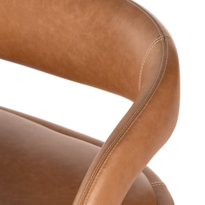 HAWKINS DINING BENCH IN SONOMA BUTTERSCOTCH LEATHER