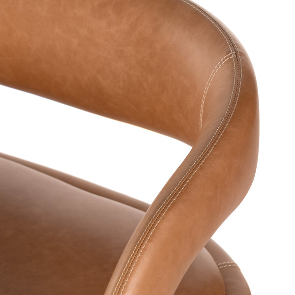HAWKINS DINING BENCH IN SONOMA BUTTERSCOTCH LEATHER